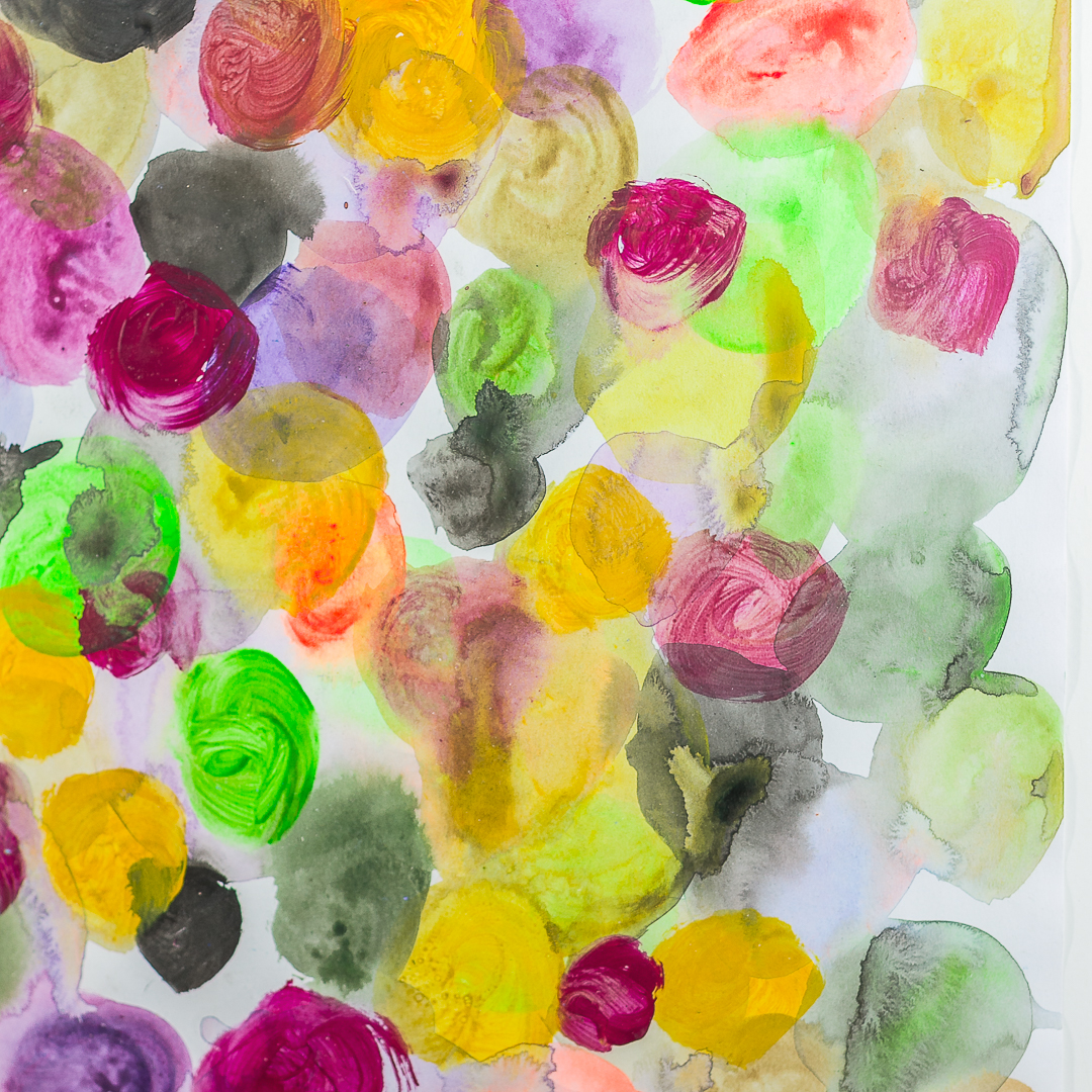 Spot Painting on Paper XIII